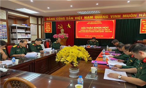 Khoa Quân sự địa phương đẩy mạnh thực hiện nghị quyết Đảng ủy về công tác nghiên cứu khoa học hướng tới 82 năm ngày thành lập Quân đội Nhân dân Việt Nam 22/12