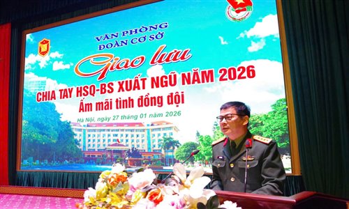 Văn phòng tổ chức chia tay hạ sỹ quan, binh sỹ xuất ngũ năm 2026 “Ấm mãi tình đồng đội”