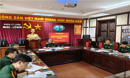 Khoa Lý luận Mác – Lênin tổ chức hội nghị khoa học thông qua đề cương chi tiết tài liệu dạy học năm 2026