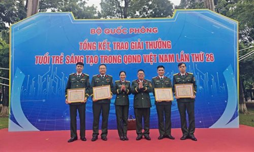 Học viện Quốc phòng có 6 công trình đoạt giải thưởng Tuổi trẻ sáng tạo trong Quân đội lần thứ 26