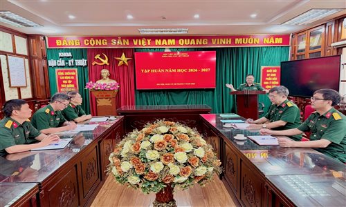 Khoa Hậu cần – Kỹ thuật tổ chức tập huấn năm học 2026 – 2027